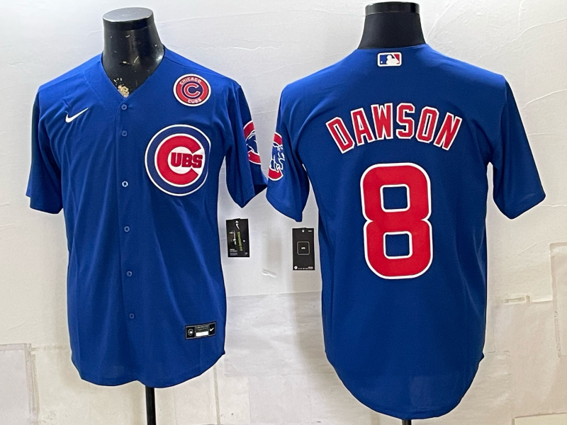 Men 2026 Chicago Cubs #8 Dawson blue Game Nike MLB Jersey 0811013->dallas cowboys->NFL Jersey